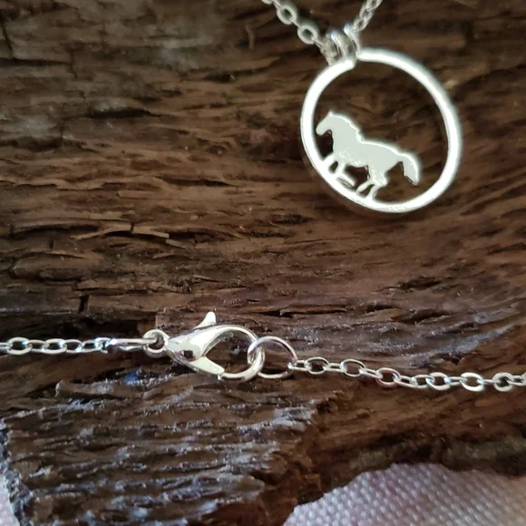 Dainty Horse Necklace. Cowgirl Western Country Rodeo Ranch Vaqueras Pony Cowboy - Picture 9 of 12